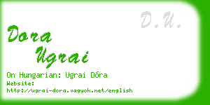 dora ugrai business card